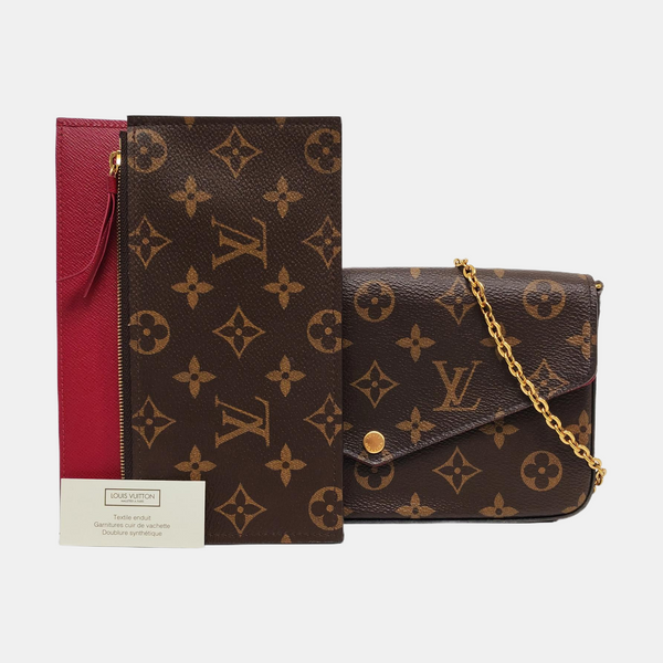 Authenticated pre-owned  Félicie Monogram Coated Canvas Brown - Crossbody Bag at Looply