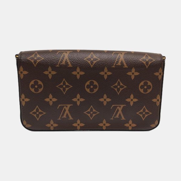 Authenticated pre-owned  Félicie Monogram Coated Canvas Brown - Crossbody Bag at Looply