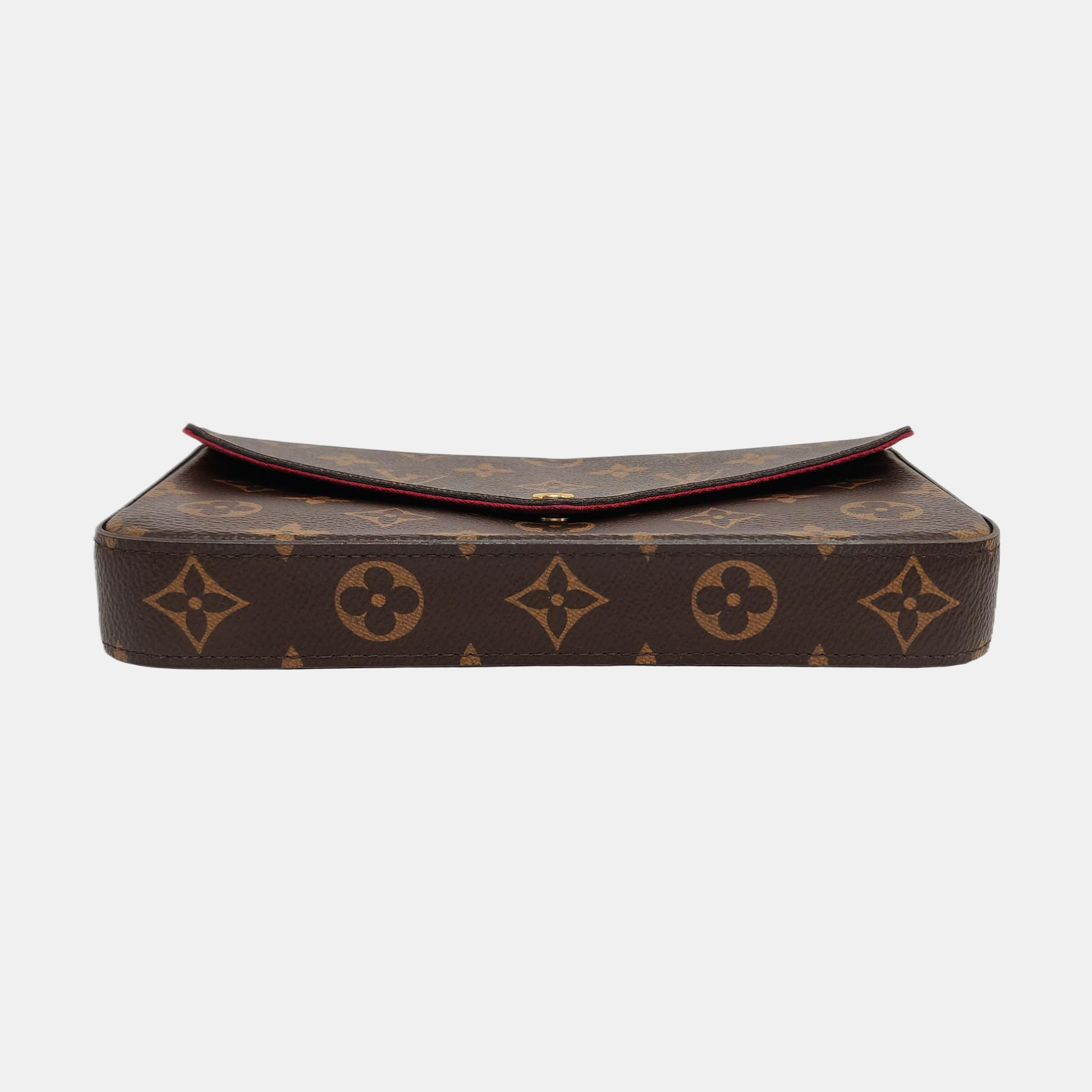 Authenticated pre-owned  Félicie Monogram Coated Canvas Brown - Crossbody Bag at Looply
