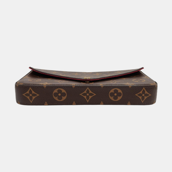 Authenticated pre-owned  Félicie Monogram Coated Canvas Brown - Crossbody Bag at Looply