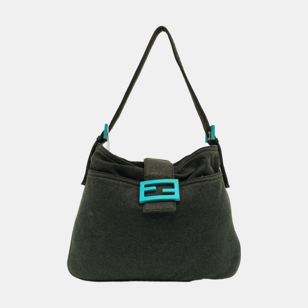 Fabric Top Handle Bag Green