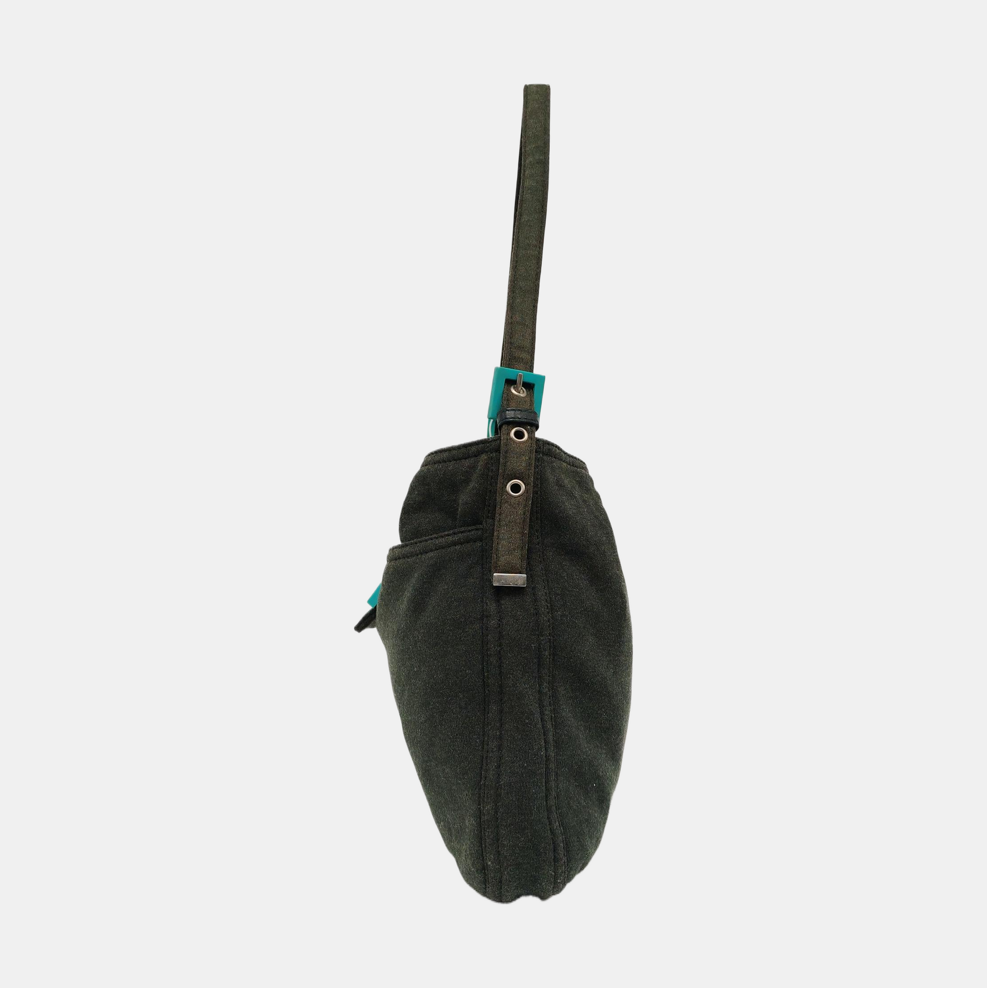 Fabric Top Handle Bag Green