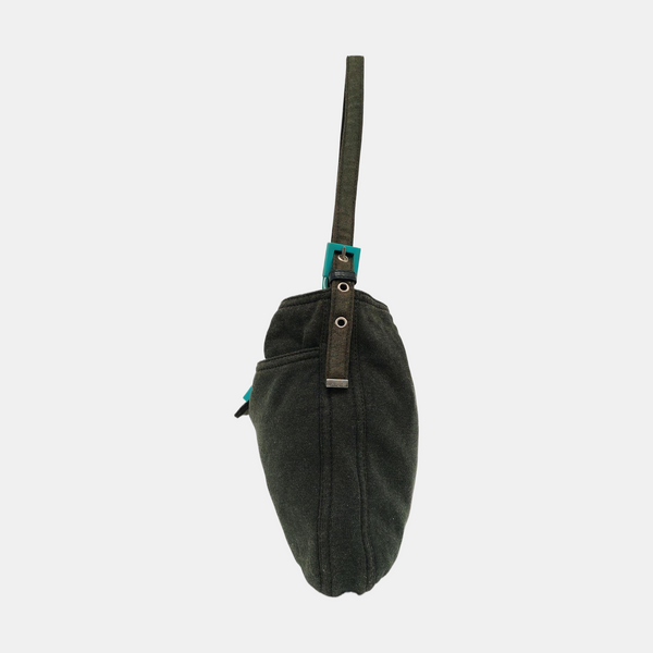 Fabric Top Handle Bag Green