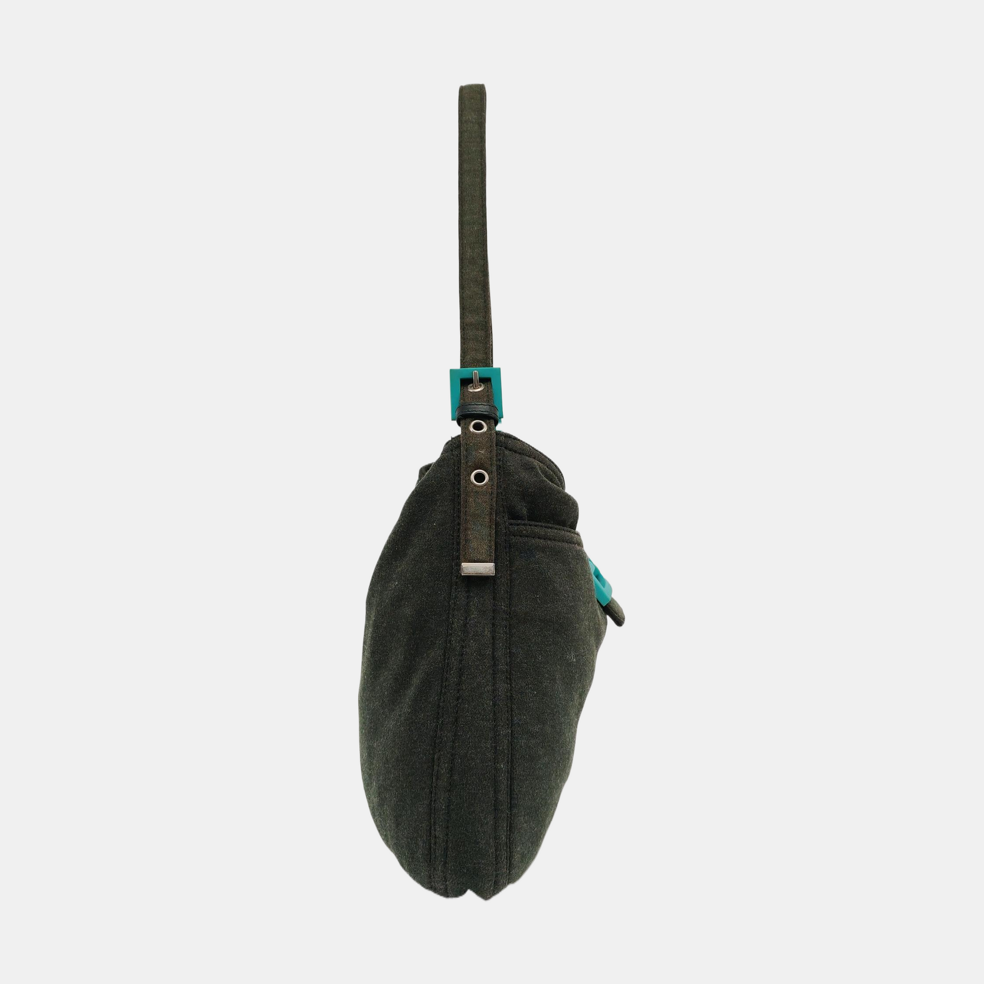Fabric Top Handle Bag Green