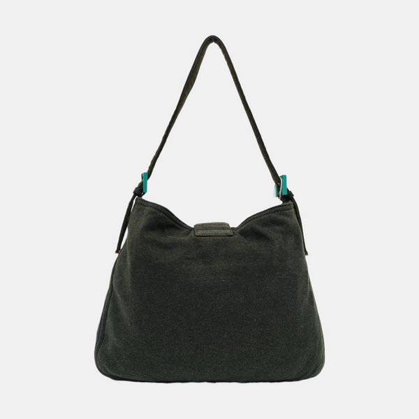 Fabric Top Handle Bag Green