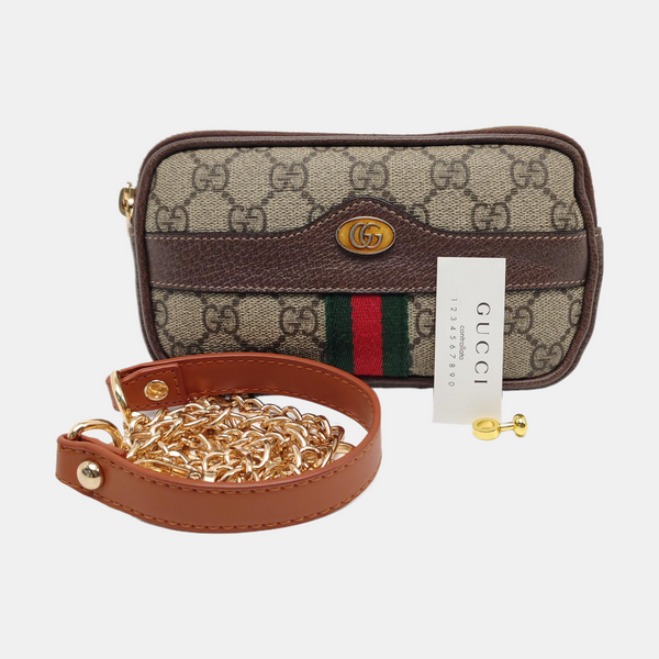 Authenticated pre-owned  Ophidia Monogram Coated Canvas Beige - Belt Bag at Looply