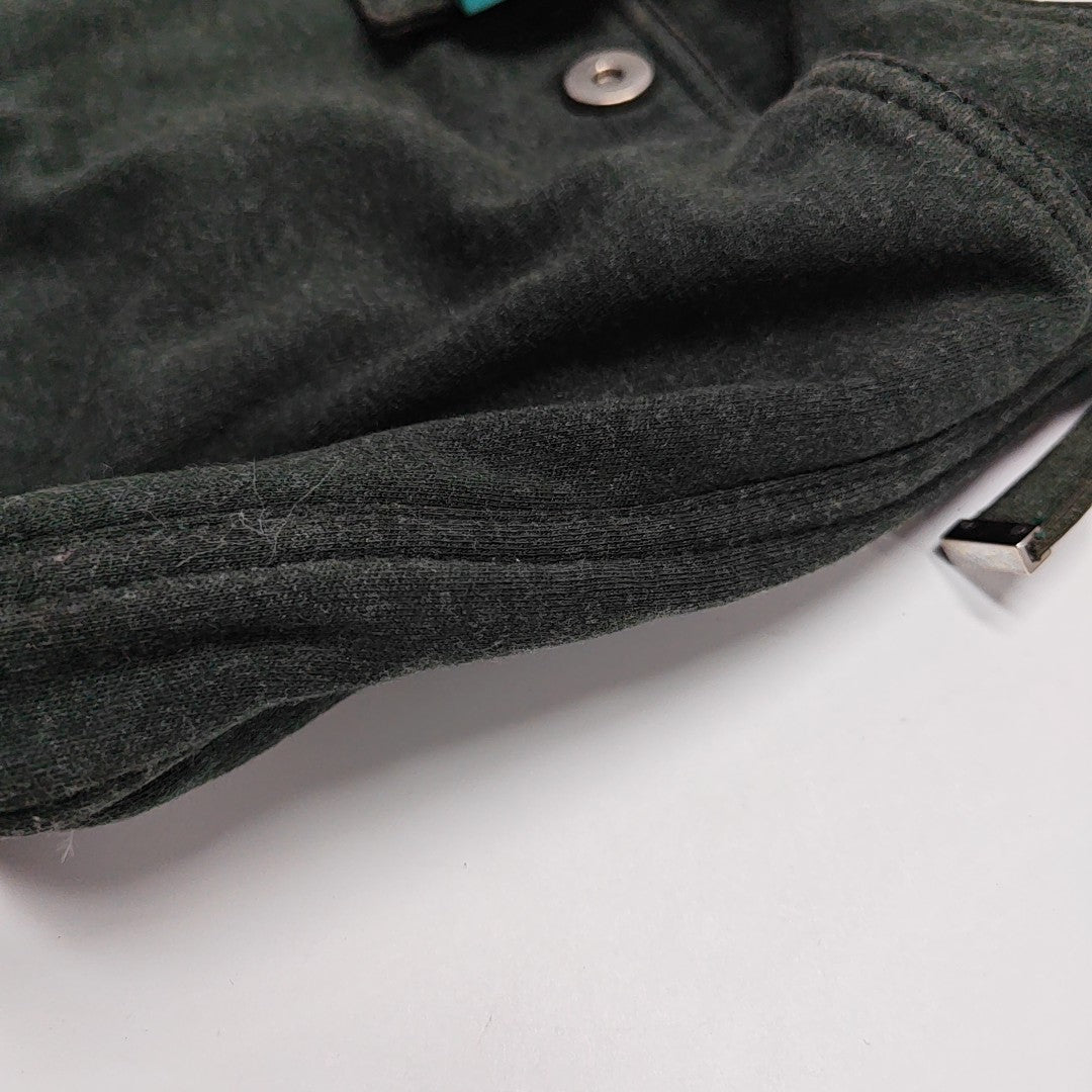 Fabric Top Handle Bag Green