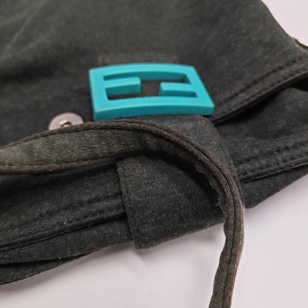 Fabric Top Handle Bag Green