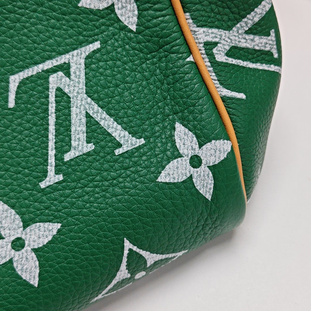 SPEEDY Monogram Calfskin Green