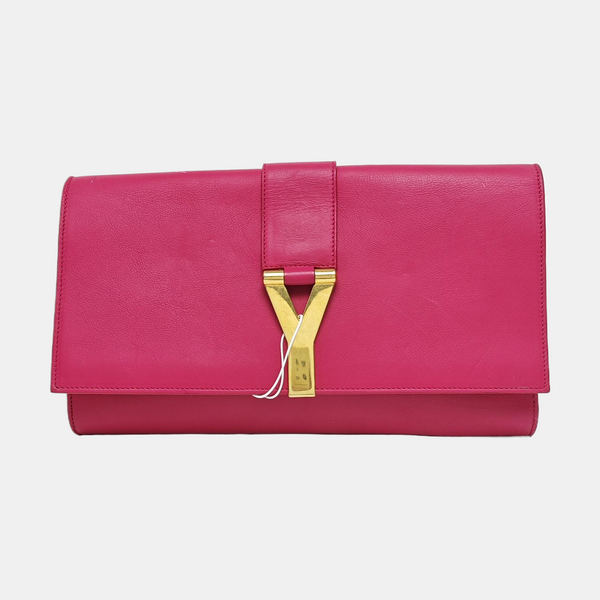 Authenticated pre-owned  Chyc Y Ligne Calfskin Pink - Clutch at Looply
