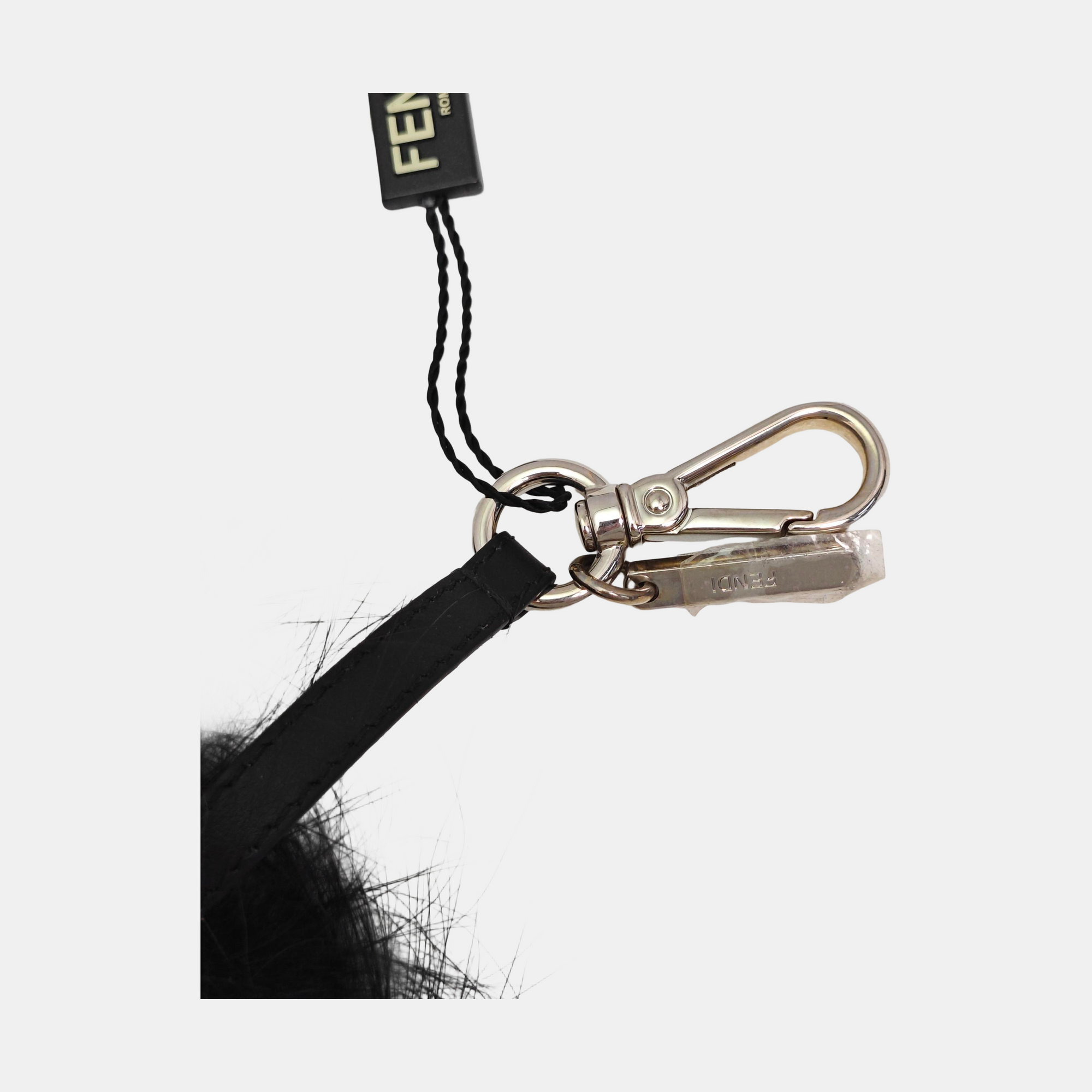 Authenticated pre-owned  Synthetic Material Black Bag Charm - Bag Charm at Looply