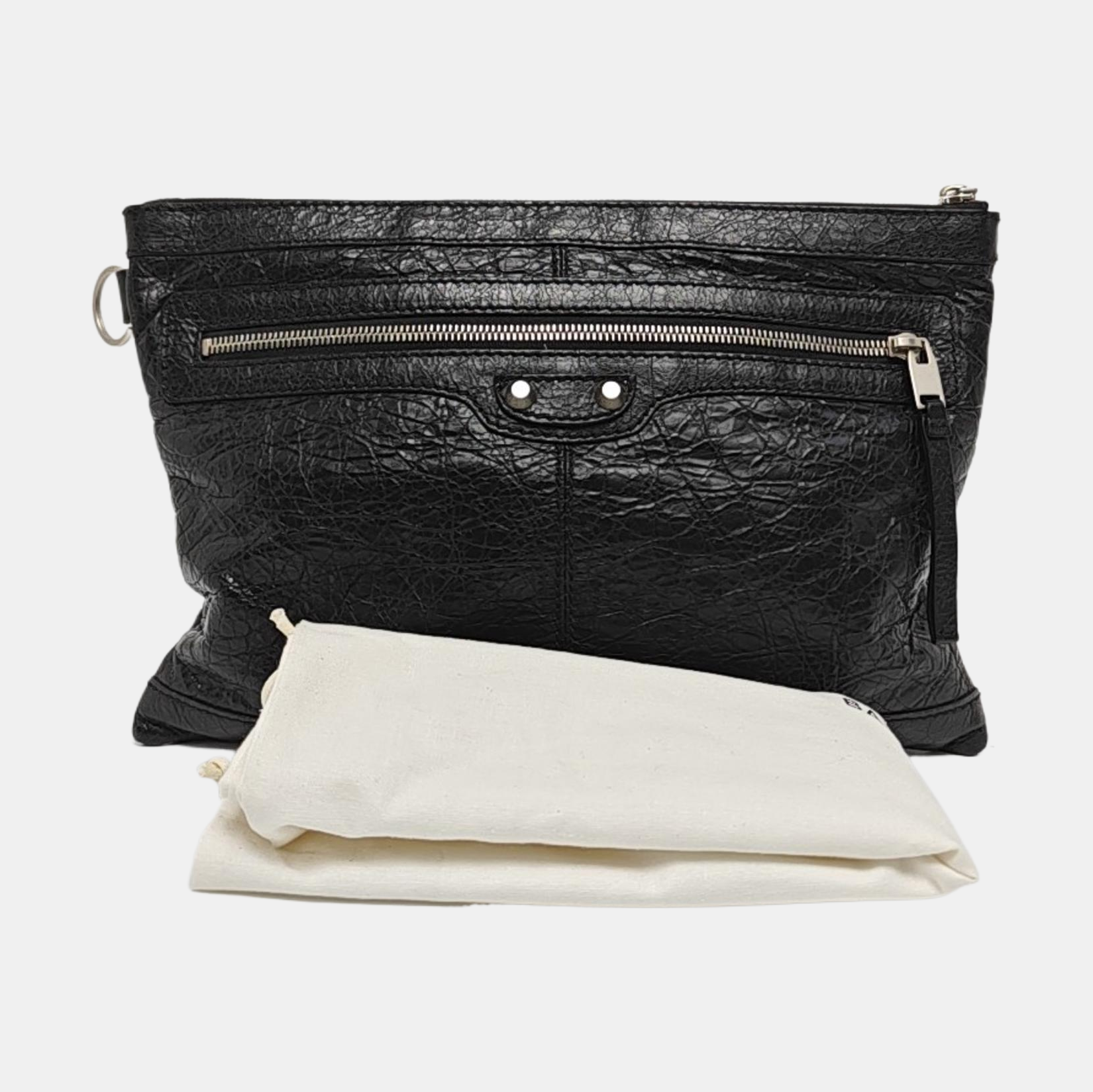 Authenticated pre-owned  Classic City Lambskin Black - Clutch at Looply