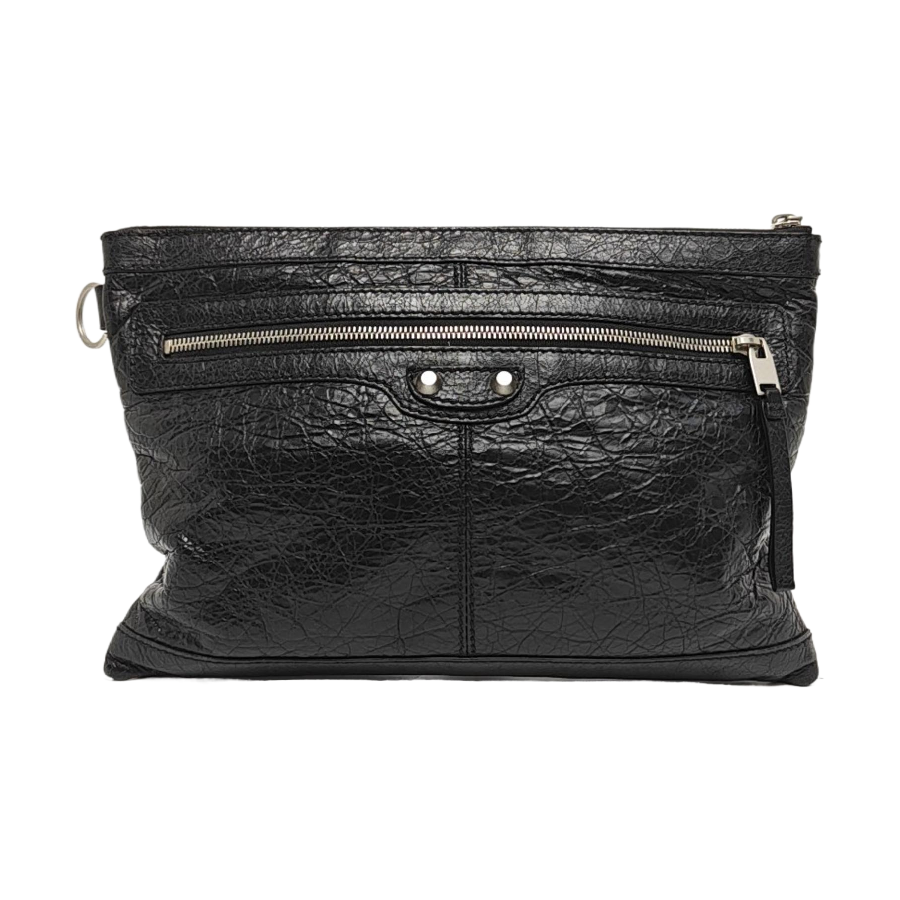 Authenticated pre-owned  Classic City Lambskin Black - Clutch at Looply