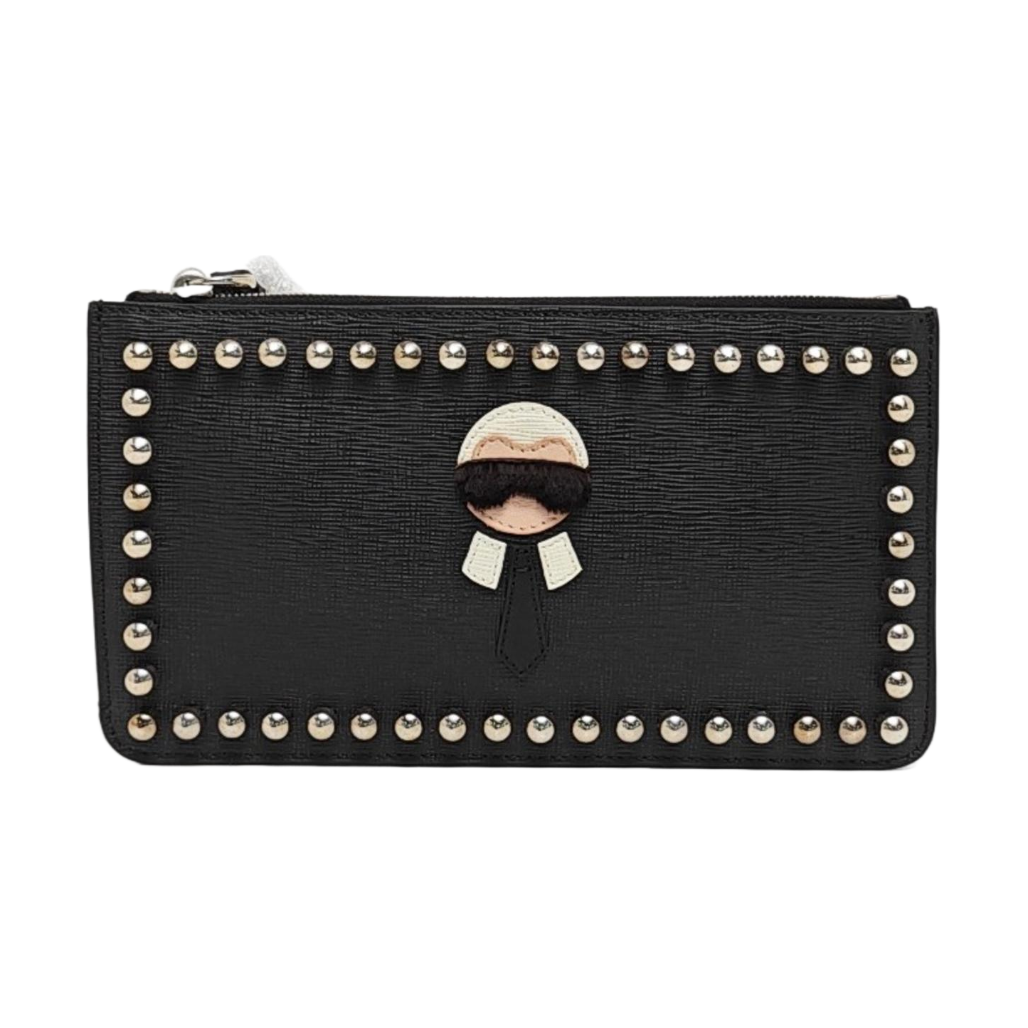Authenticated pre-owned  Karlito Calfskin Black - Clutch at Looply