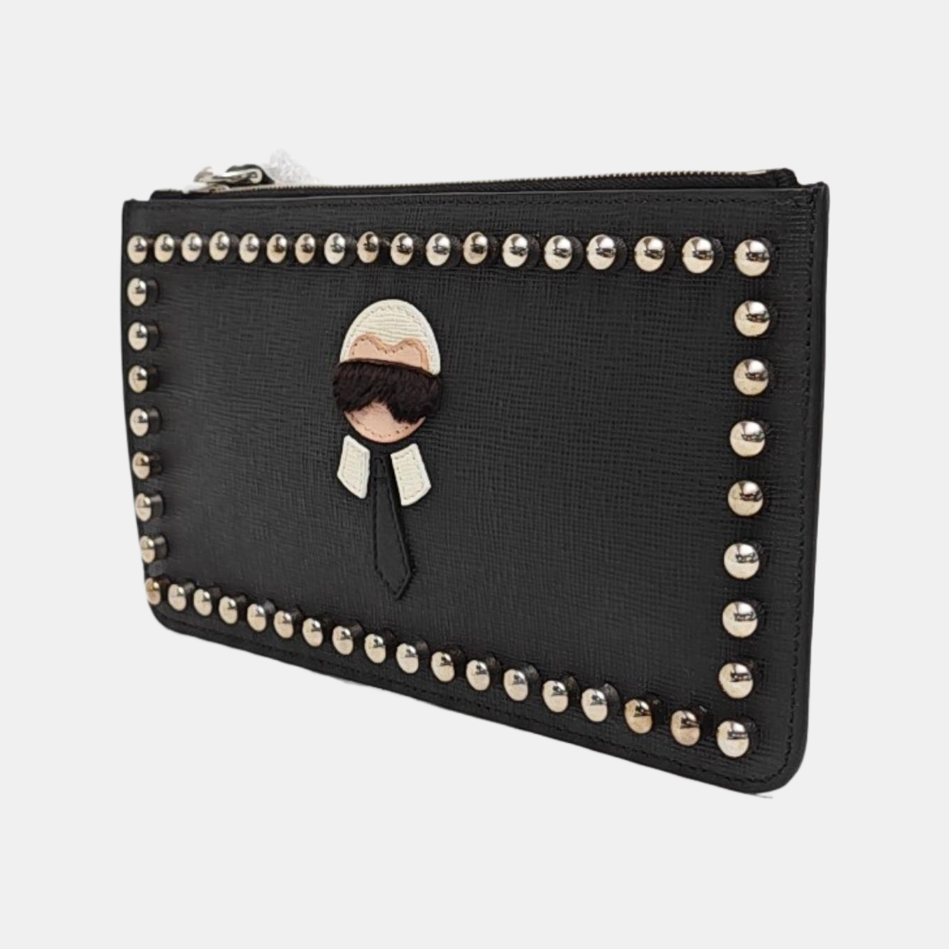 Authenticated pre-owned  Karlito Calfskin Black - Clutch at Looply