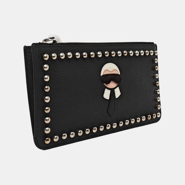 Authenticated pre-owned  Karlito Calfskin Black - Clutch at Looply