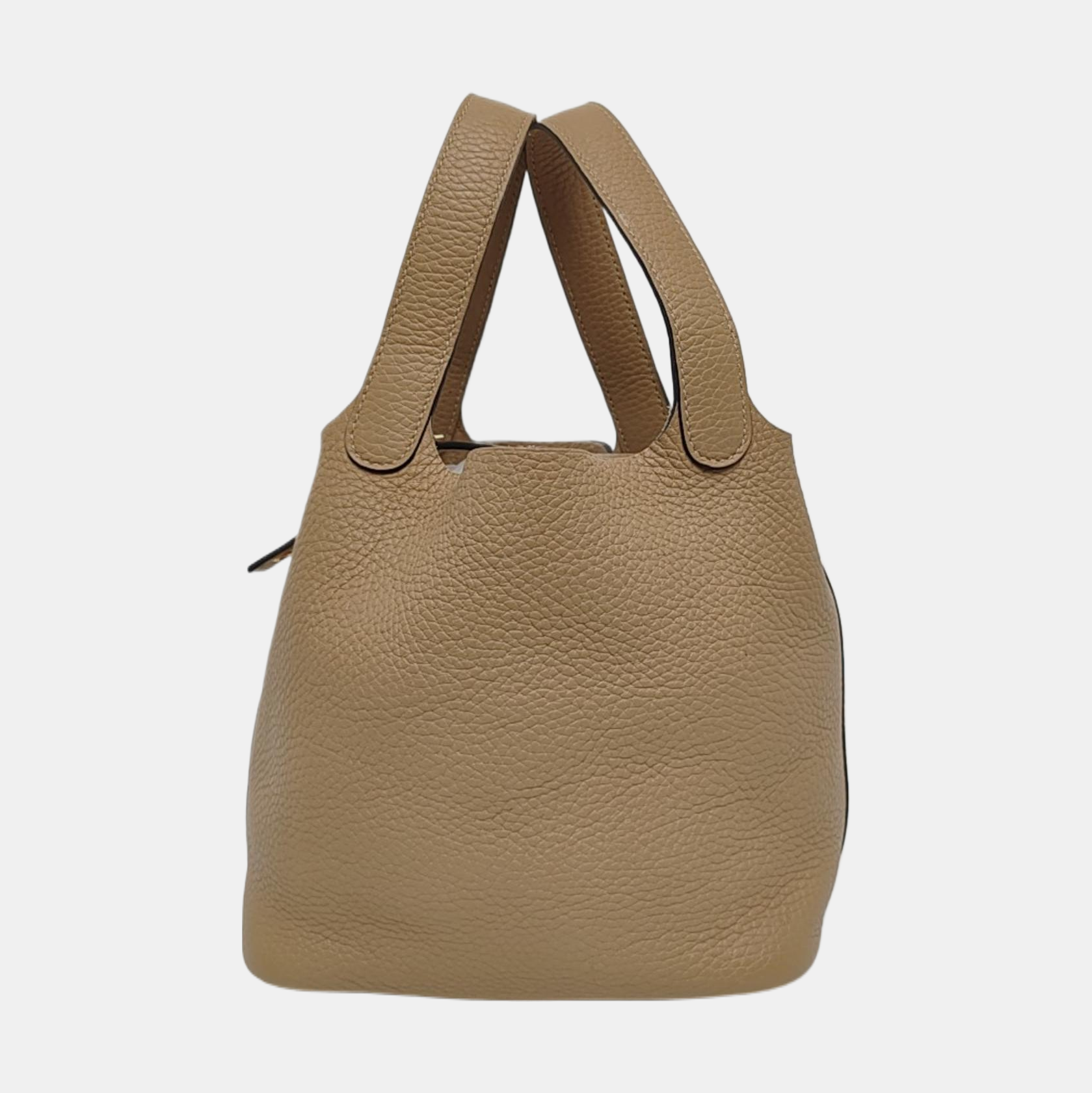 Authenticated pre-owned  Picotin Lock 18 Clemence Gray - Top Handle Bag at Looply