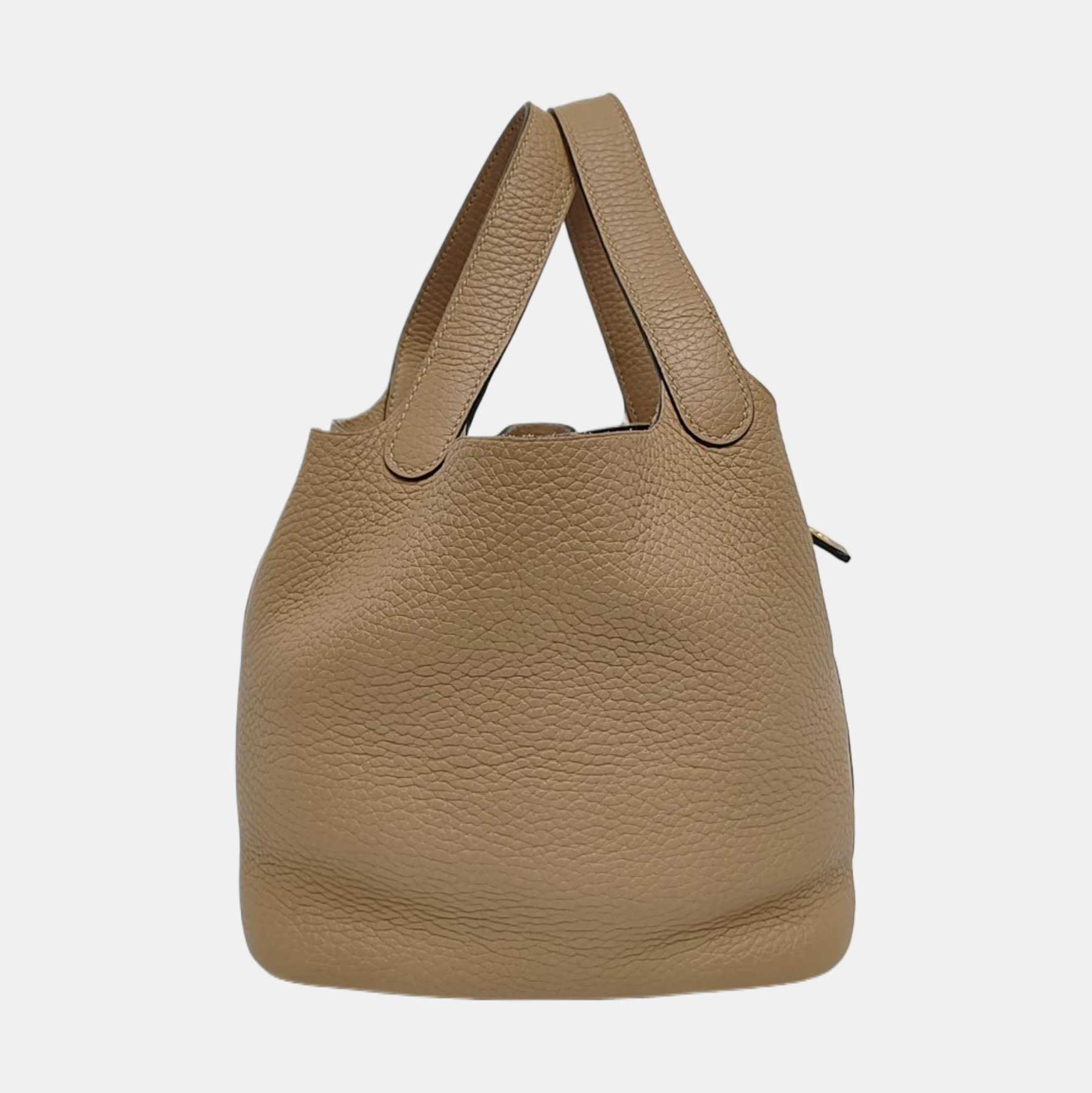 Authenticated pre-owned  Picotin Lock 18 Clemence Gray - Top Handle Bag at Looply