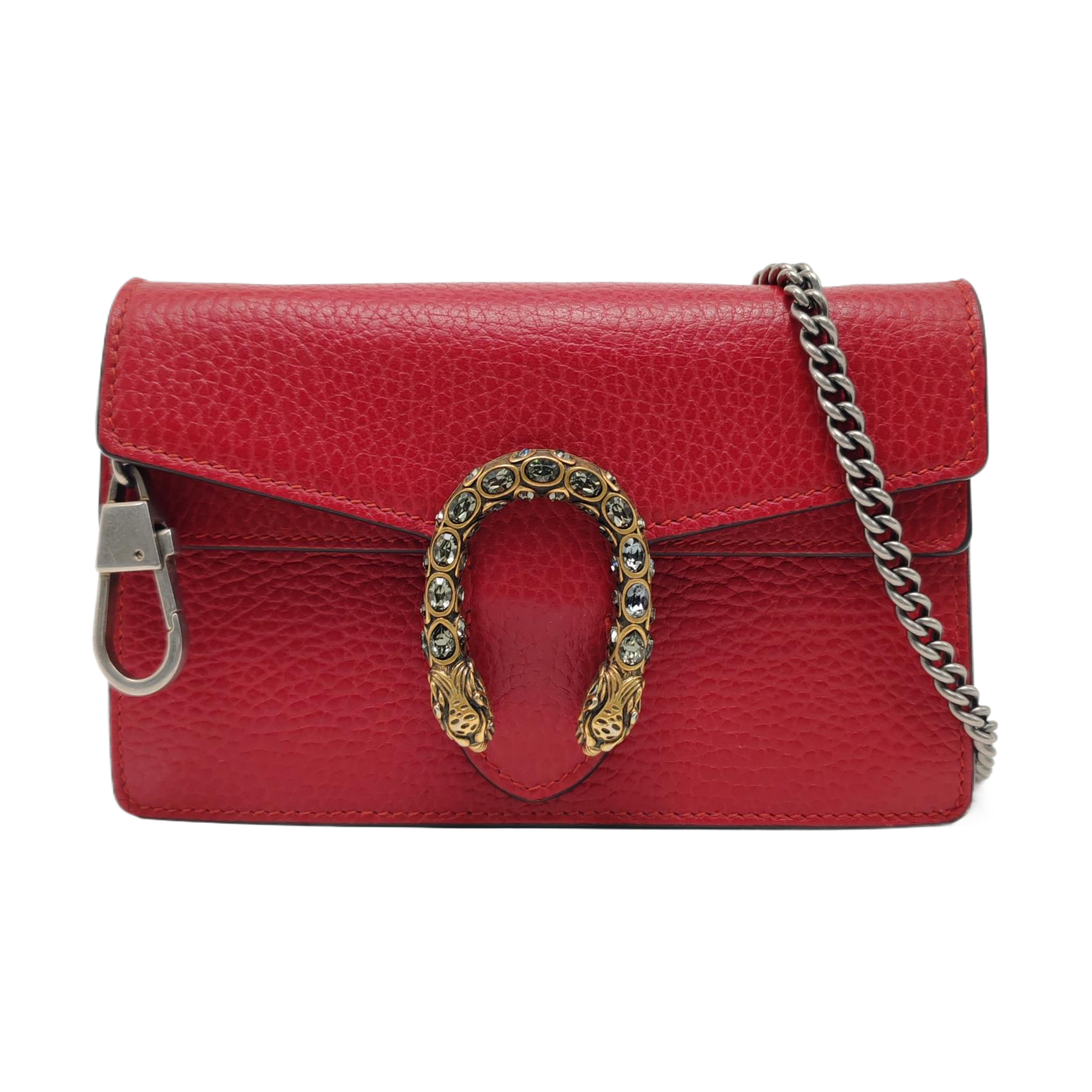 Authenticated pre-owned  Dionysus Super Mini Calfskin Red - Shoulder Bag at Looply