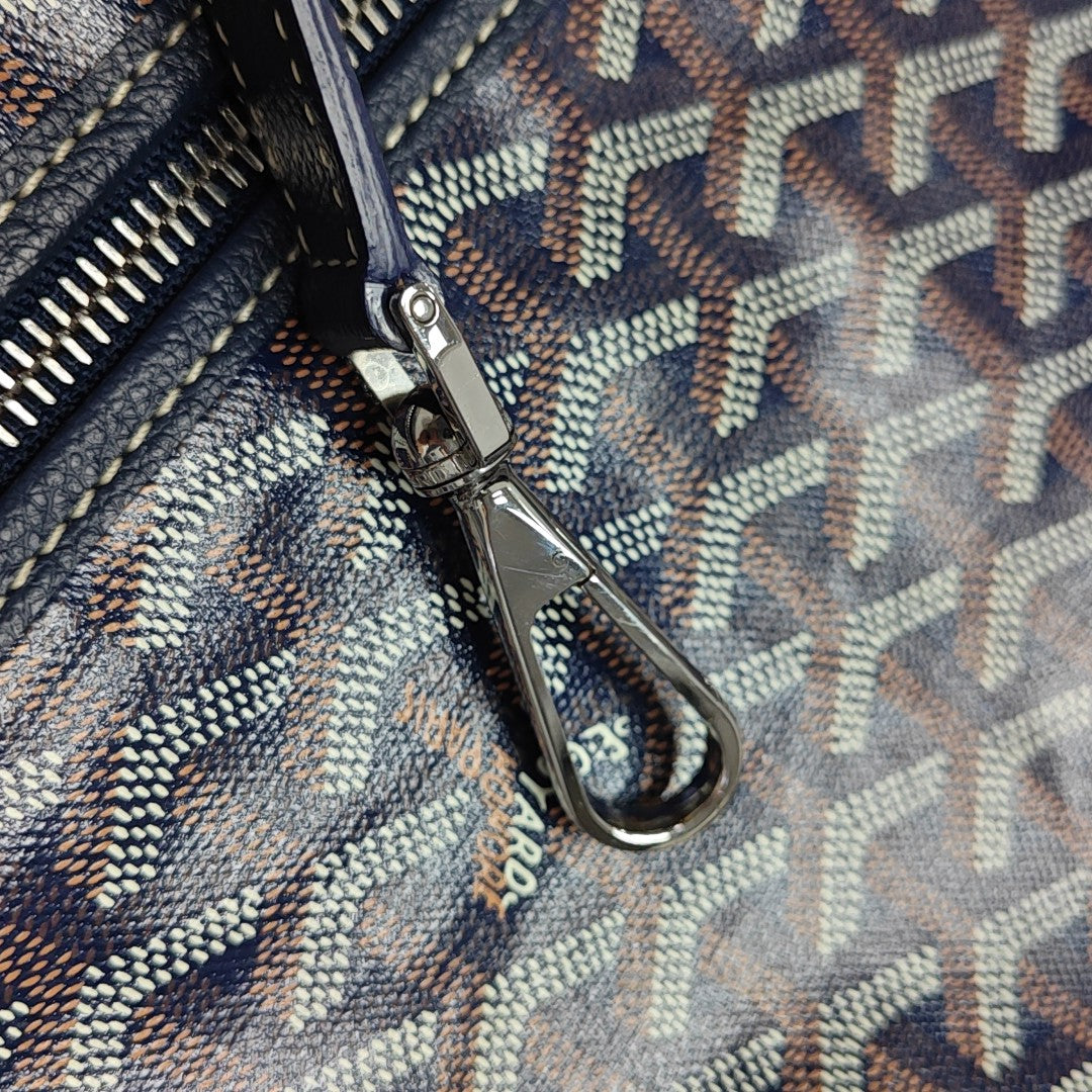 Saint Léger Coated Canvas Blue