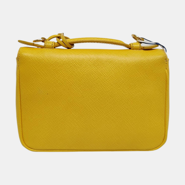 Authenticated pre-owned  Sound Bag Calfskin Yellow - Shoulder Bag at Looply