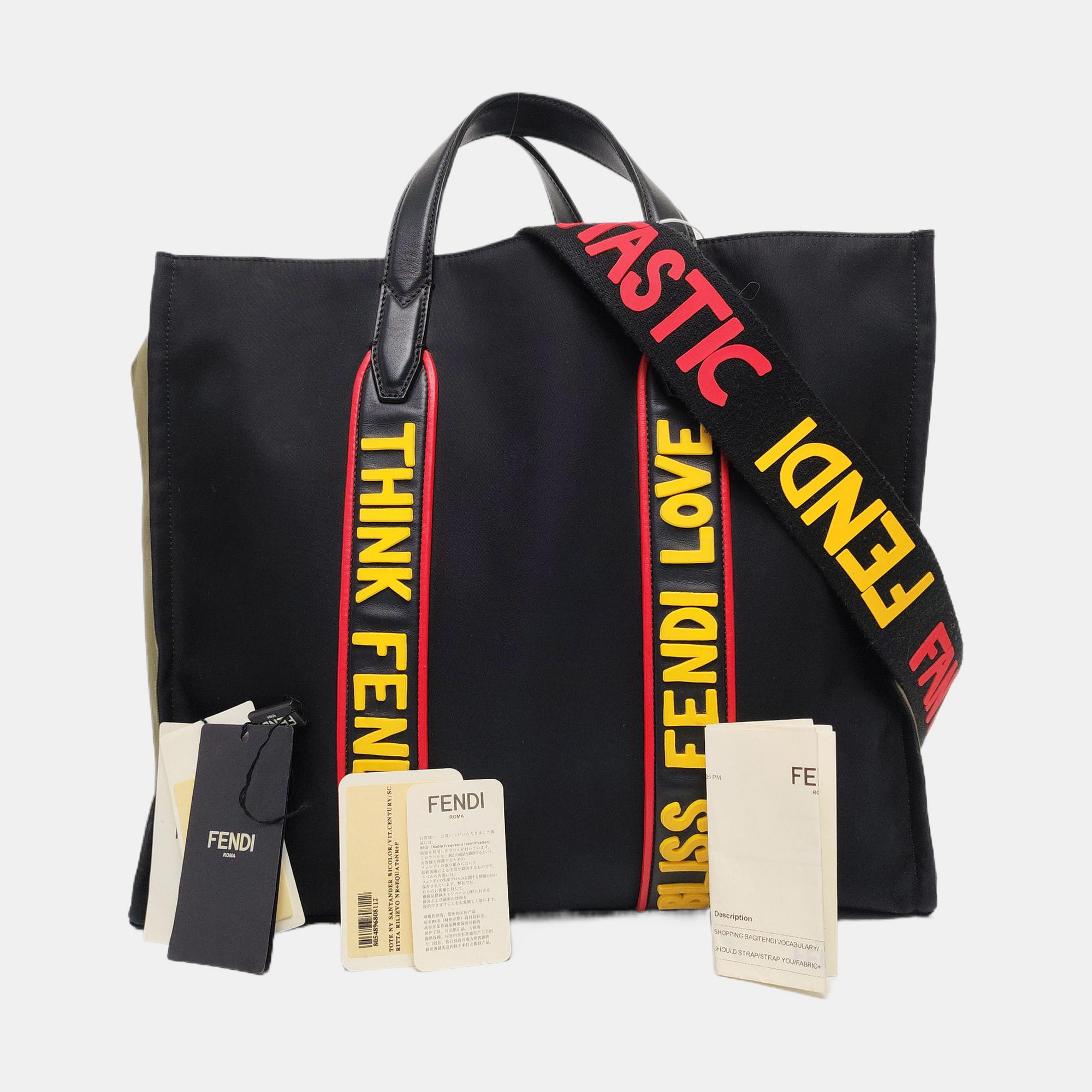 Nylon Tote Bag Black