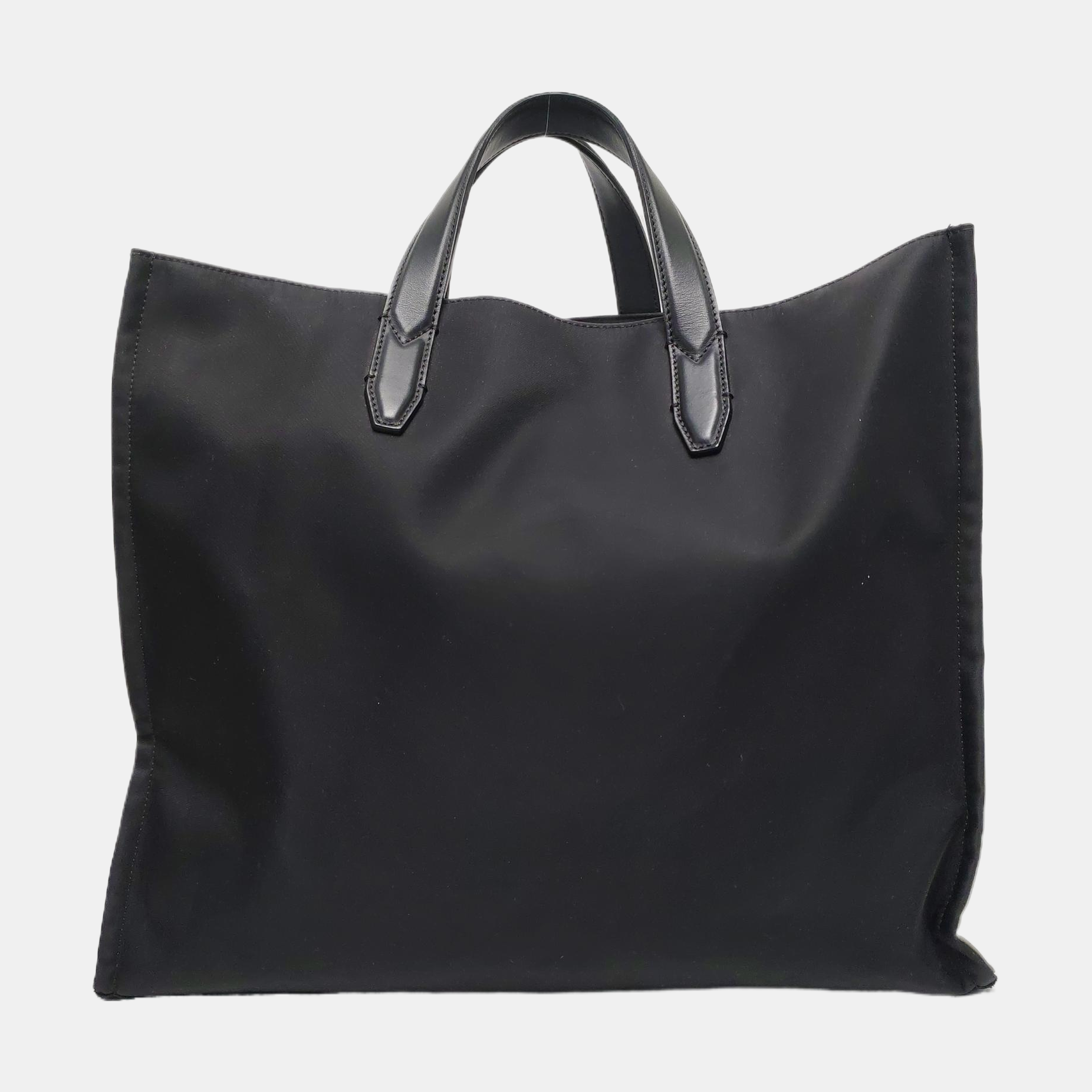 Nylon Tote Bag Black