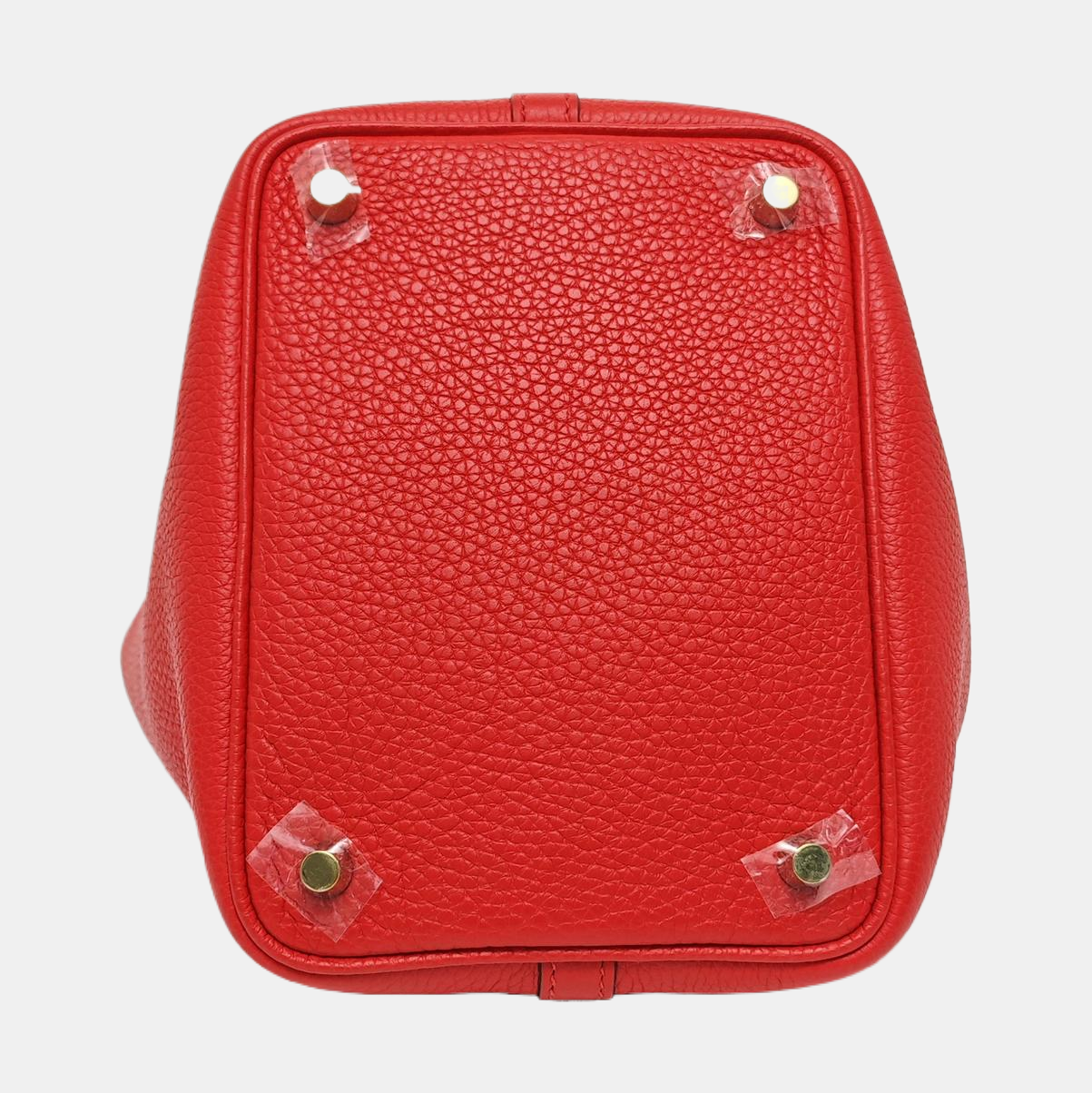 Authenticated pre-owned  Picotin Lock 18 Clemence Red - Top Handle Bag at Looply