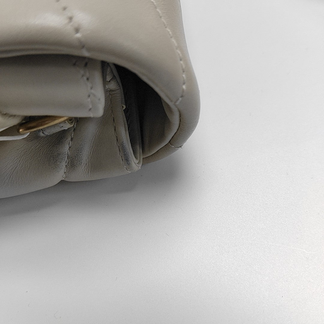 Authenticated pre-owned  Loulou Calfskin Gray - Shoulder Bag at Looply