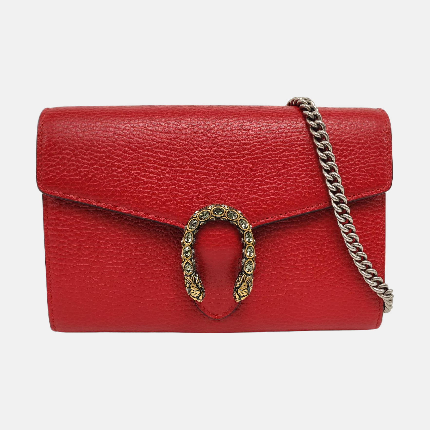 Authenticated pre-owned  Dionysus Super Mini Calfskin Red - Shoulder Bag at Looply