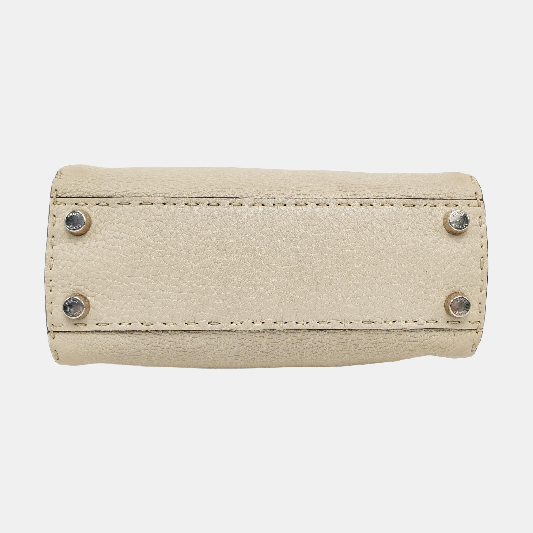 Authenticated pre-owned  Peekaboo Calfskin Beige - Top Handle Bag at Looply