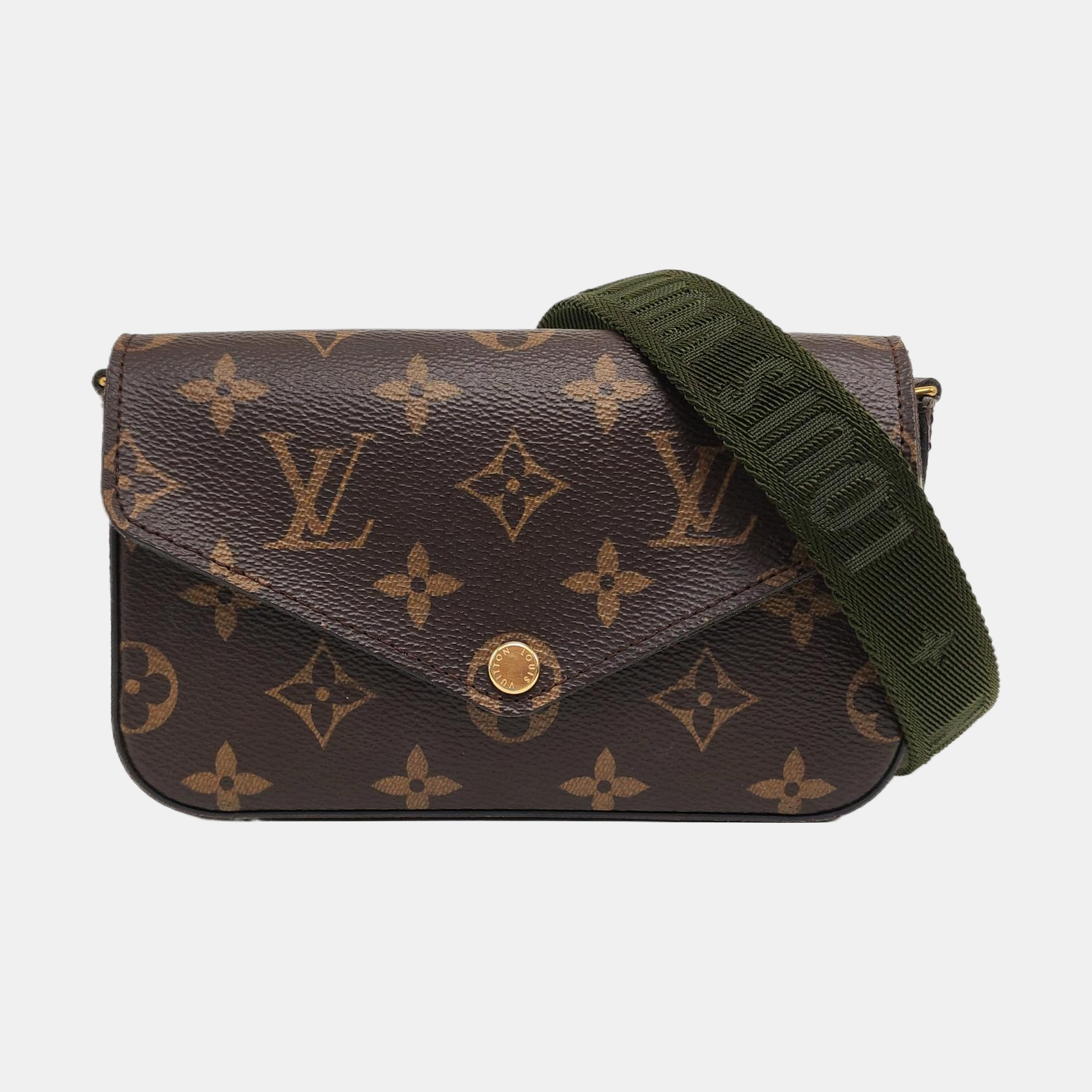 Authenticated pre-owned  Félicie Monogram Coated Canvas Brown - Crossbody Bag at Looply