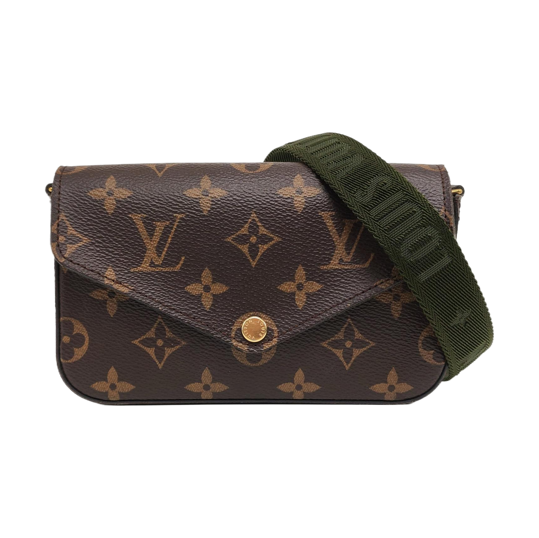 Authenticated pre-owned  Félicie Monogram Coated Canvas Brown - Crossbody Bag at Looply