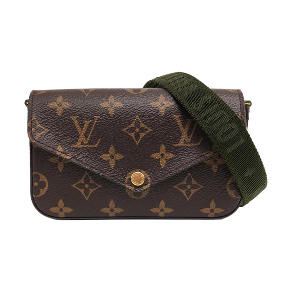 Authenticated pre-owned  Félicie Monogram Coated Canvas Brown - Crossbody Bag at Looply