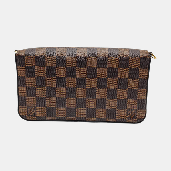 Authenticated pre-owned  Félicie Damier Ebene Coated Canvas Brown - Shoulder Bag at Looply