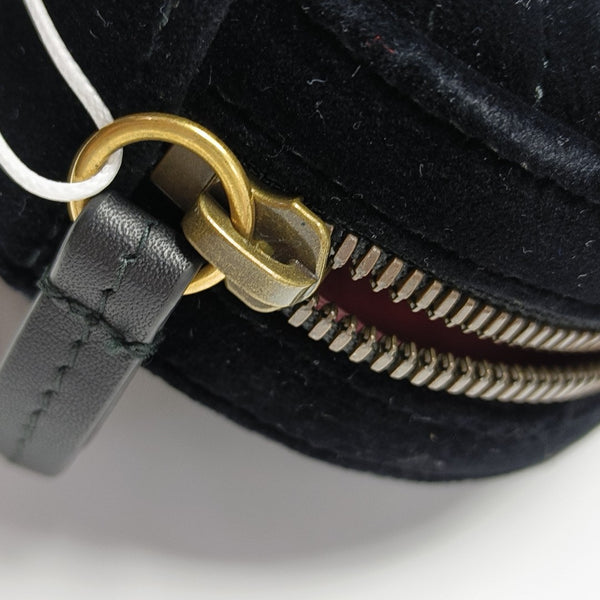 Authenticated pre-owned  GG Marmont Velvet Black - Belt Bag at Looply