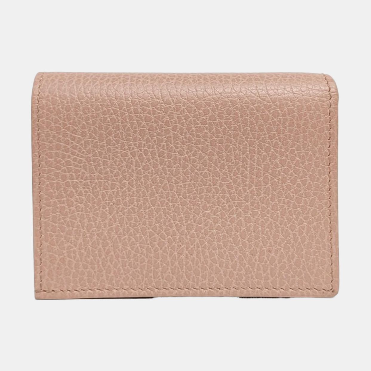 Authenticated pre-owned  GG Marmont Calfskin Pink Card Holder - Card Holder at Looply