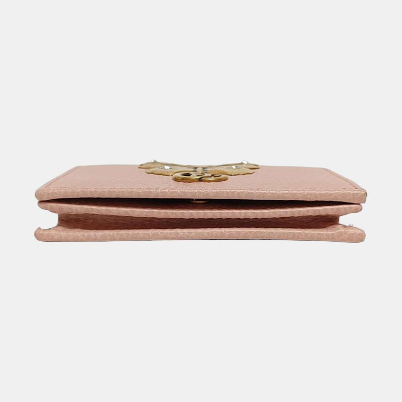 Authenticated pre-owned  GG Marmont Calfskin Pink Card Holder - Card Holder at Looply