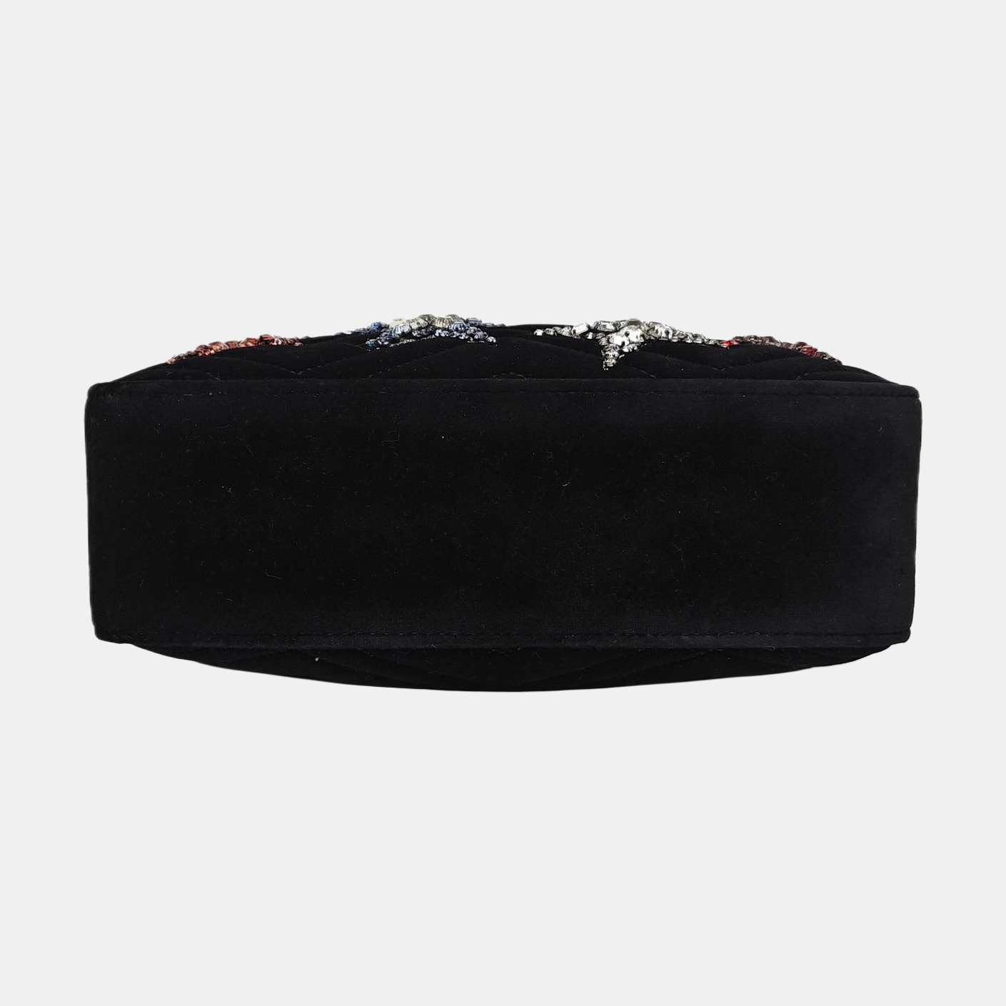 Authenticated pre-owned  GG Marmont Velvet Black - Shoulder Bag at Looply