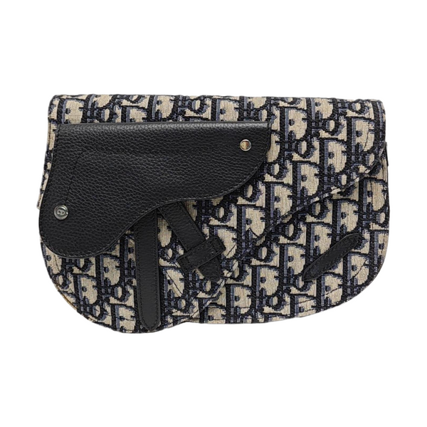 Authenticated pre-owned  Saddle Oblique Canvas Beige - Belt Bag at Looply