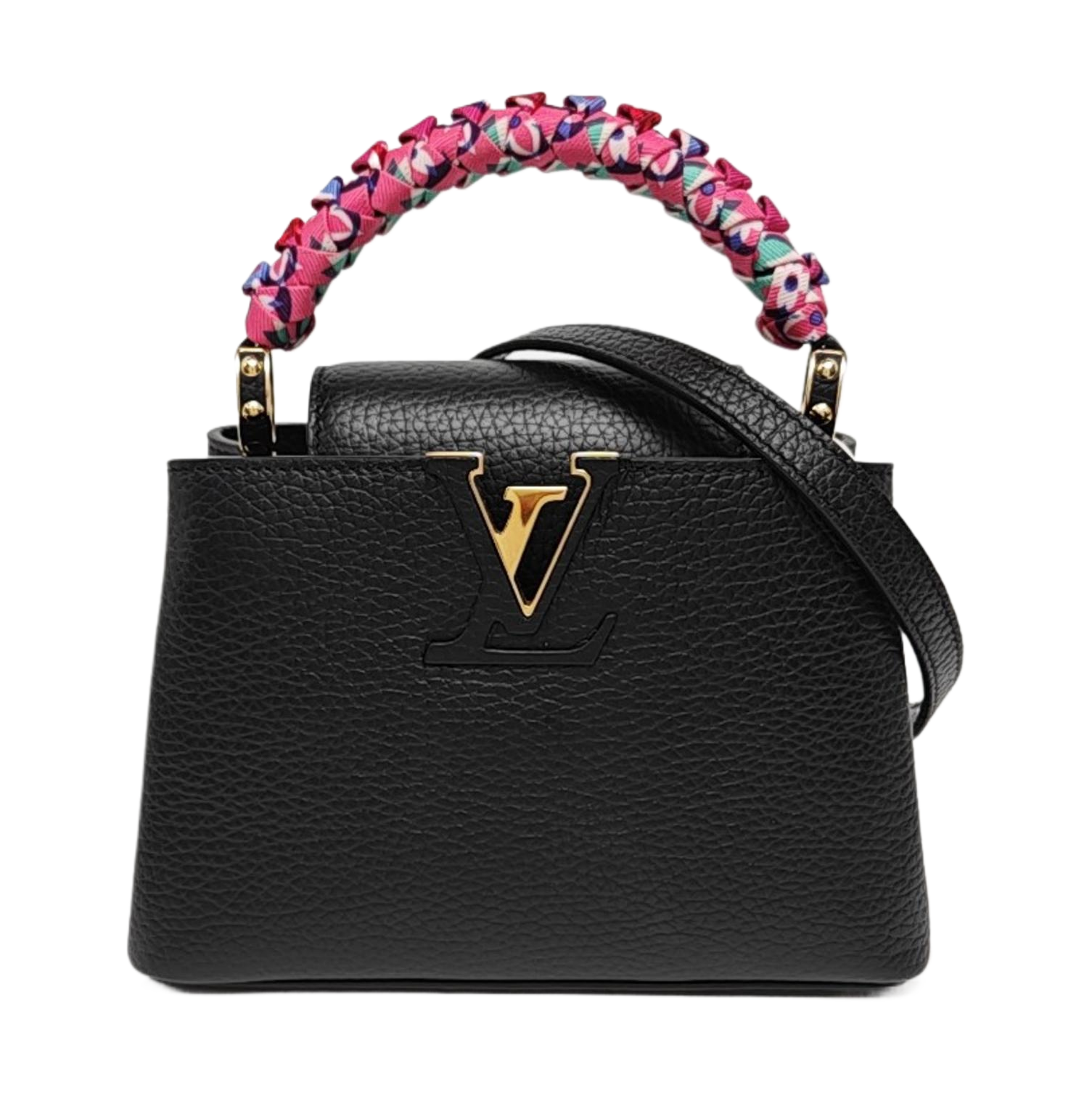 Authenticated pre-owned  Capucines Mini Calfskin Black - Shoulder Bag at Looply