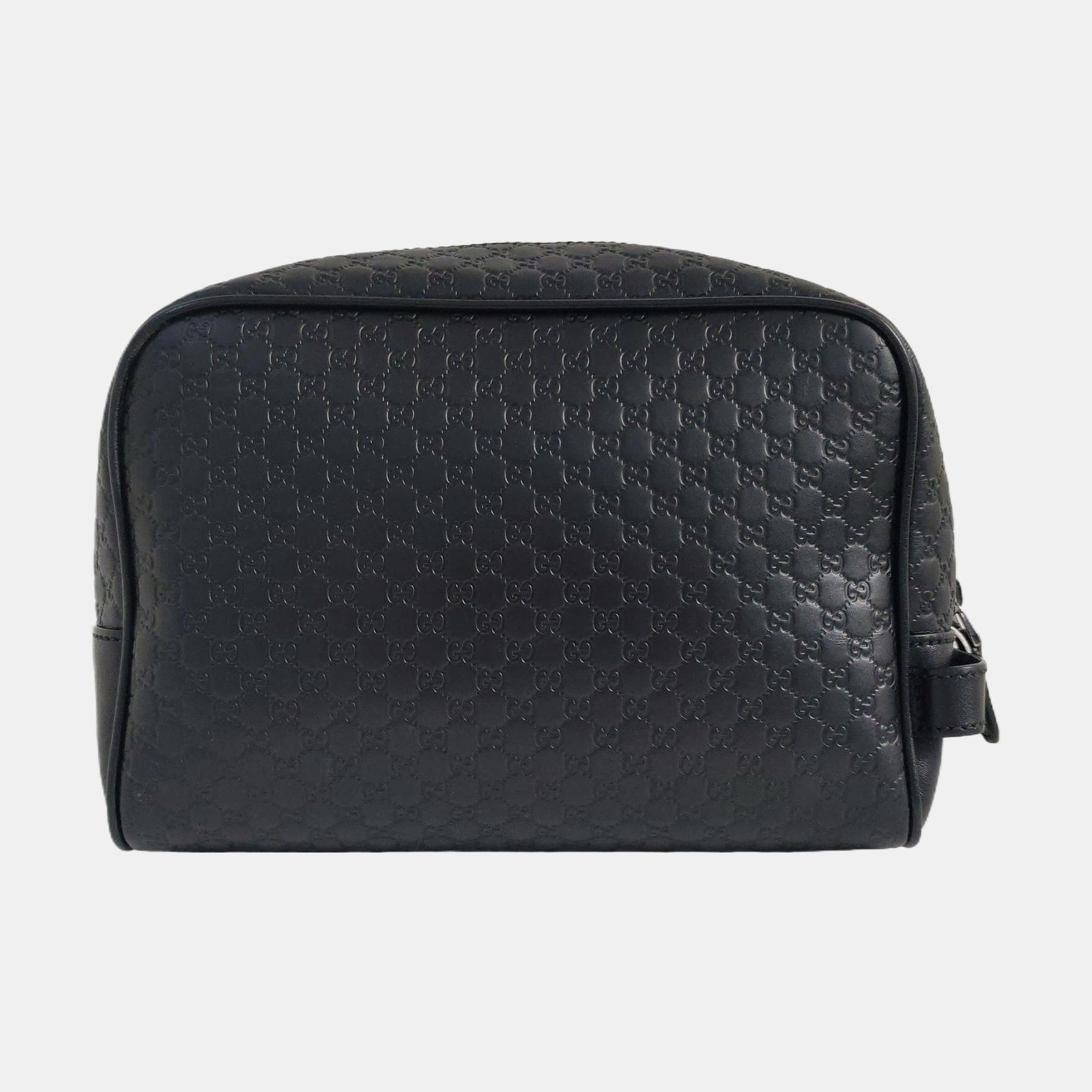 Authenticated pre-owned  Microguccissima Monogram Calfskin Black - Clutch at Looply