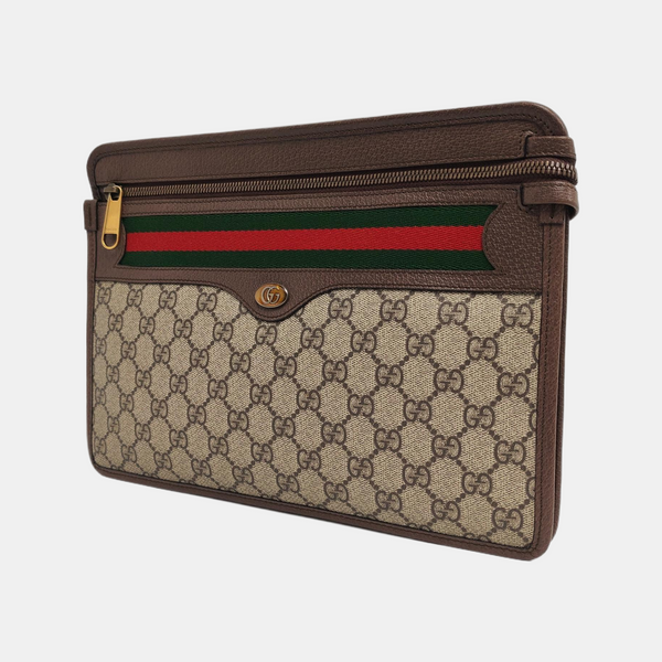 Authenticated pre-owned  Ophidia Monogram Coated Canvas Beige - Clutch at Looply