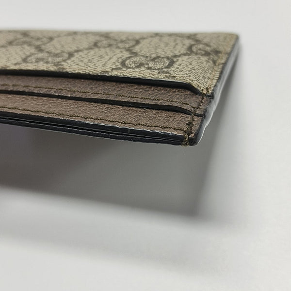 Authenticated pre-owned  Ophidia Monogram Coated Canvas Beige Card Holder - Card Holder at Looply