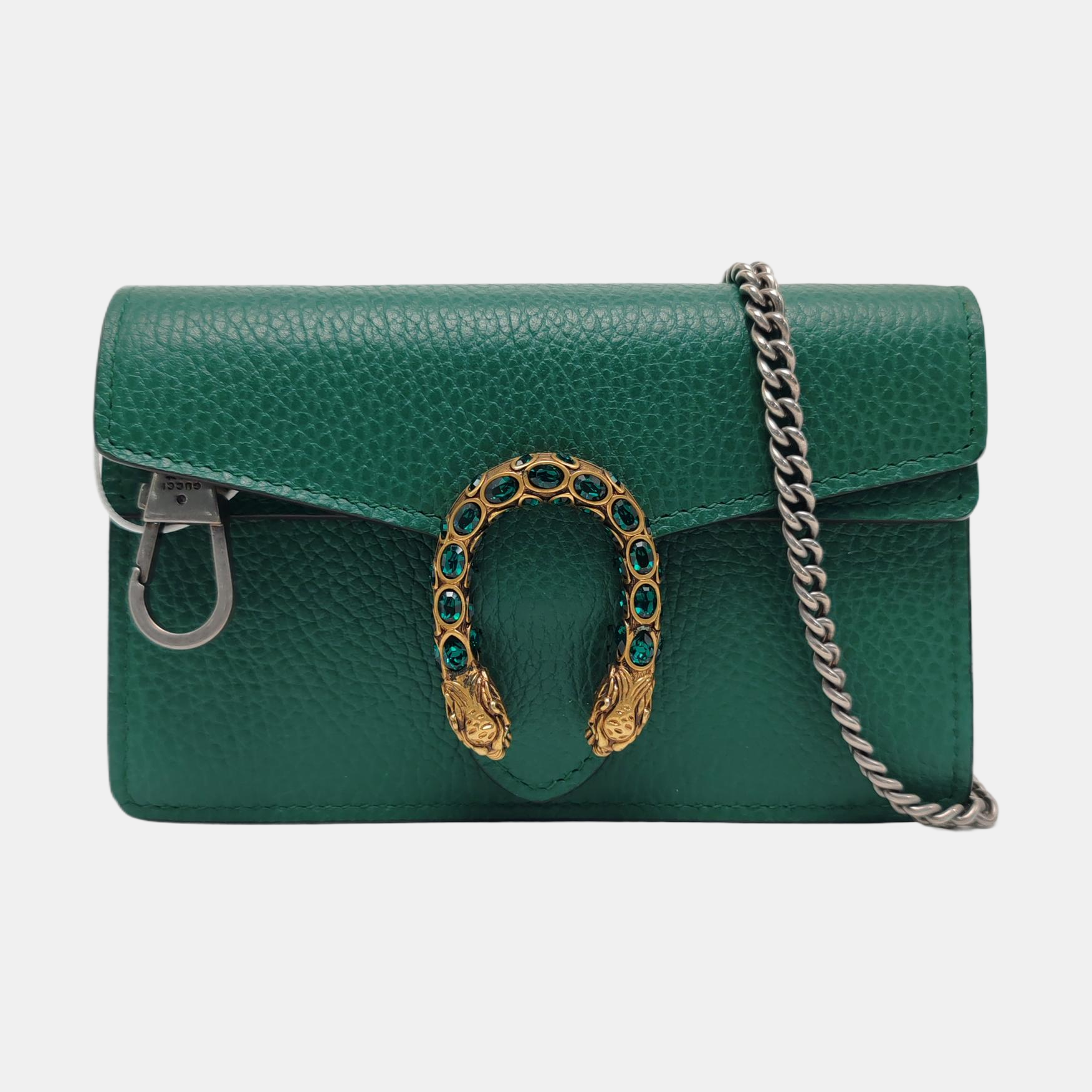 Authenticated pre-owned  Dionysus Super Mini Calfskin Green - Shoulder Bag at Looply