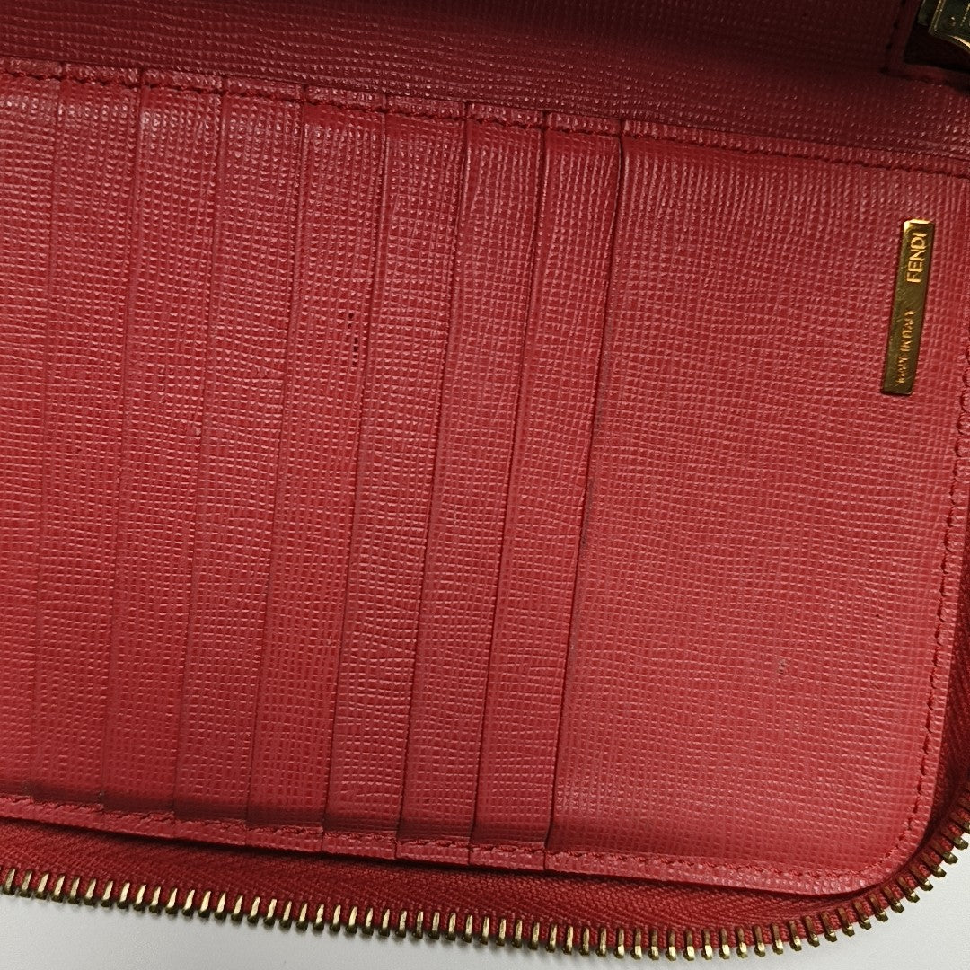 Calfskin Wallet Red