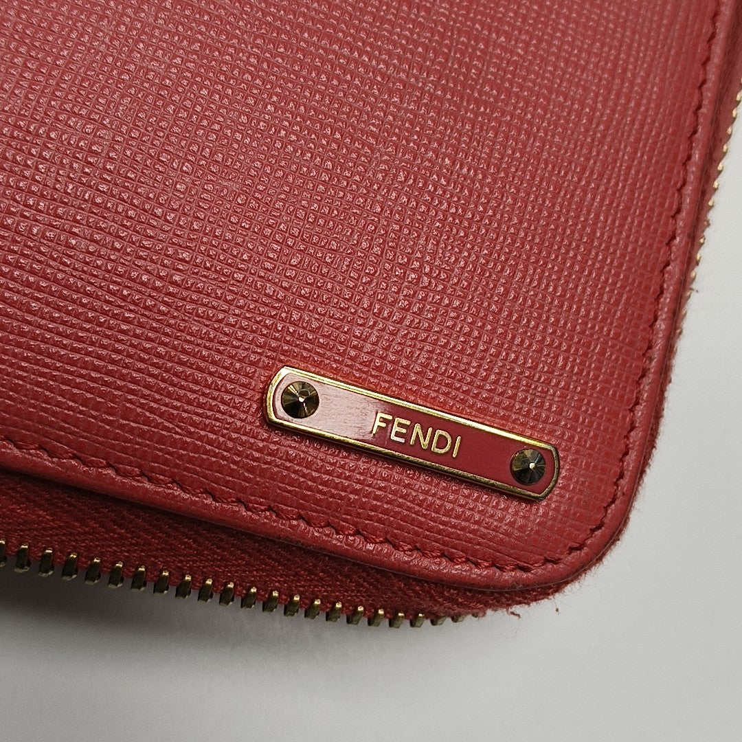 Calfskin Wallet Red