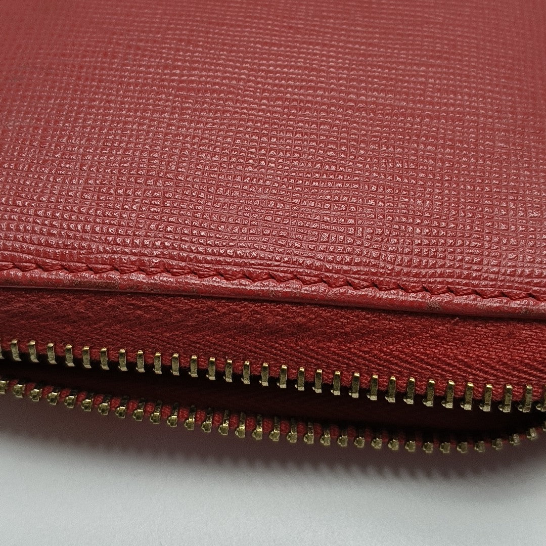 Calfskin Wallet Red