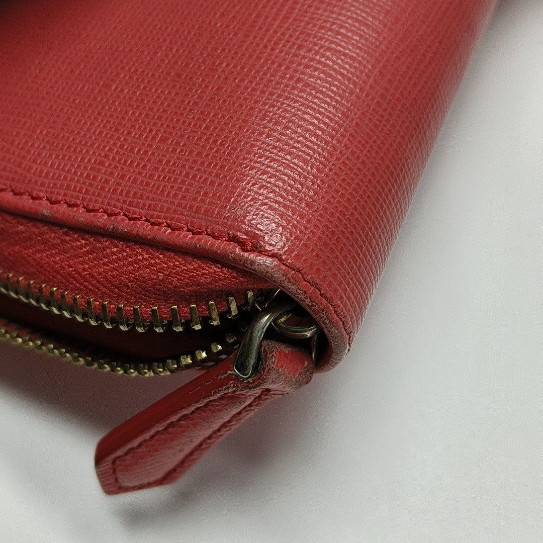 Calfskin Wallet Red
