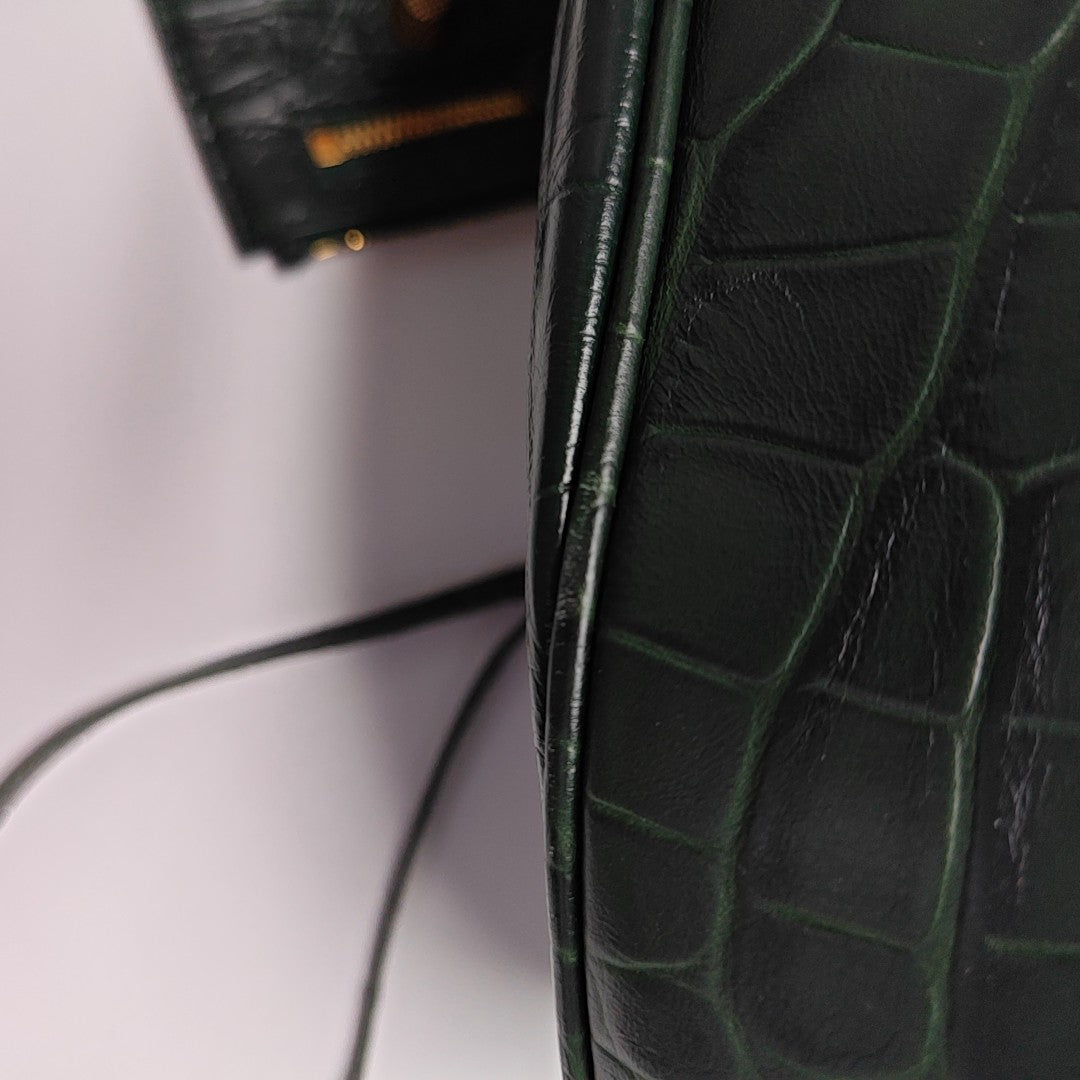 Le Cagole Small Calfskin Green